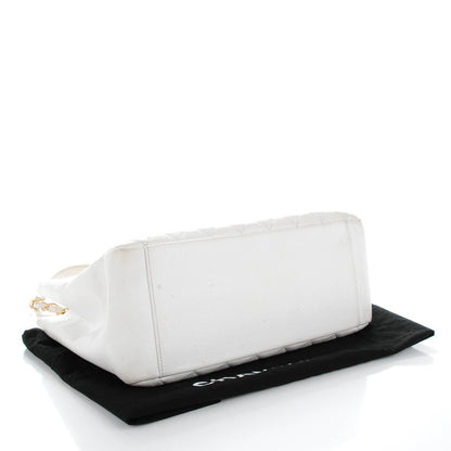 Chanel Caviar Quilted Grand Shopping Tote GST White 4 of 7