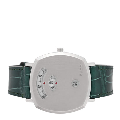 Gucci Stainless Steel Alligator 38mm Grip Quartz Watch Green 2 of 5