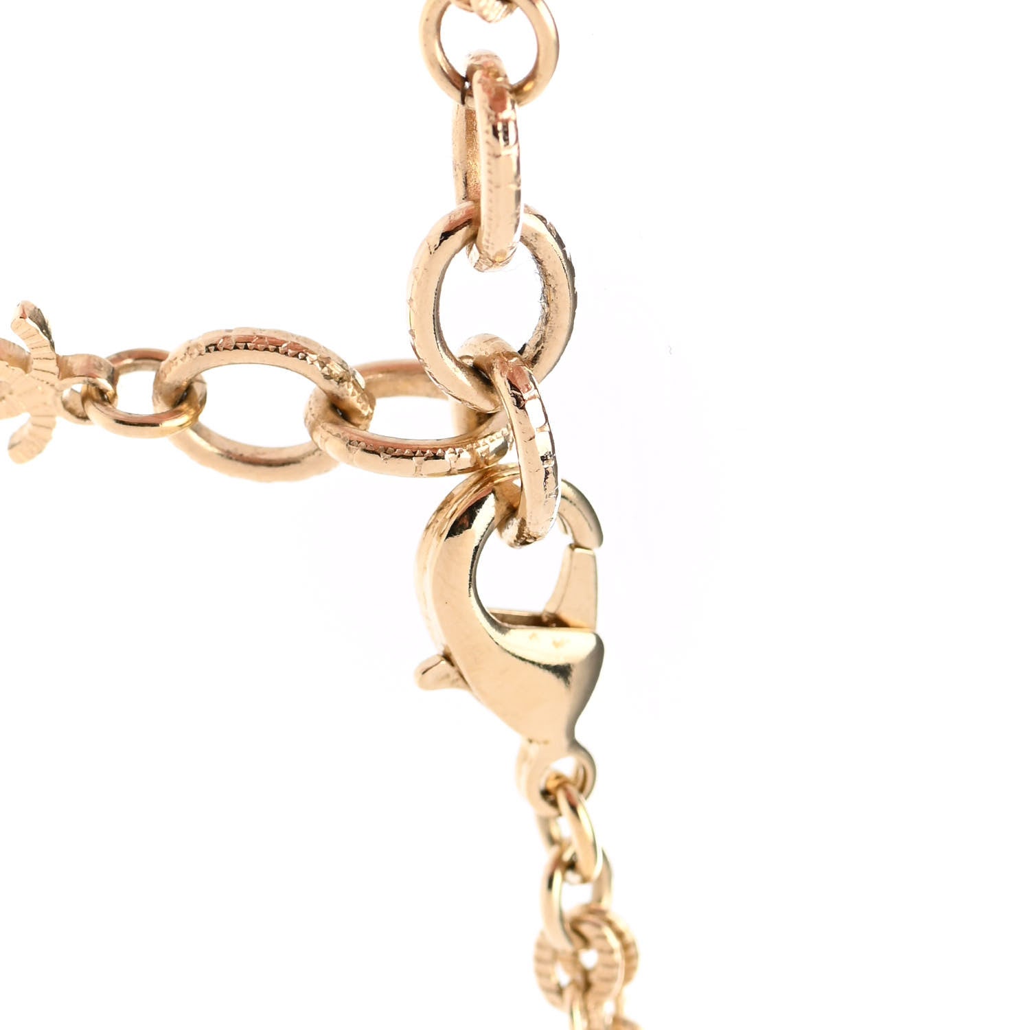 Chanel Crystal CC Pearl Drop Pendant Necklace 5 of 6