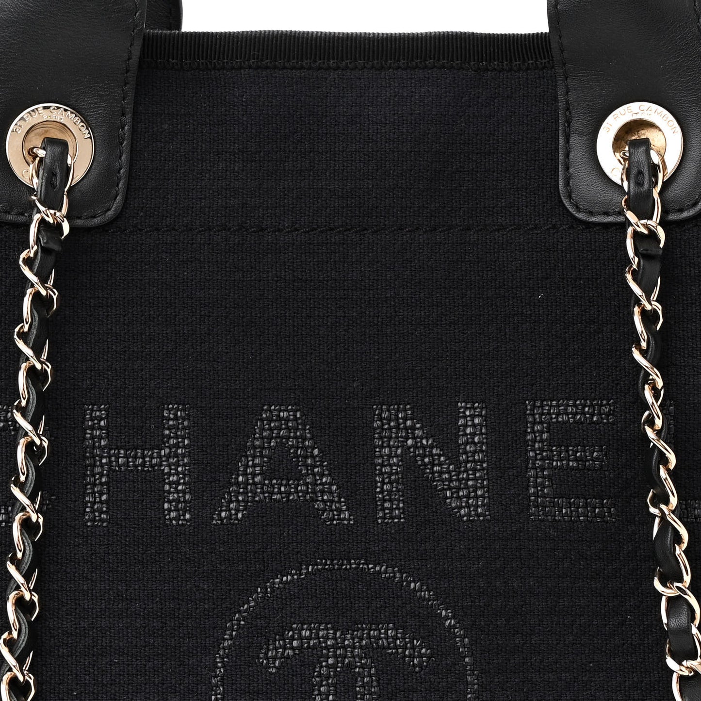 Mixed Fibers Small Deauville Tote Black