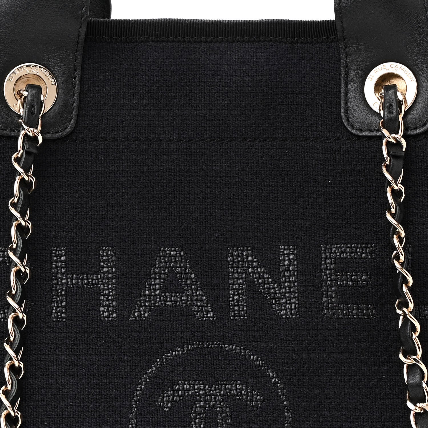 Chanel Mixed Fibers Small Deauville Tote Black 9 of 13
