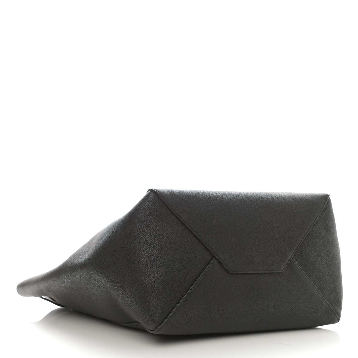 Soft Grained Calfskin Small Belt Cabas Phantom Black