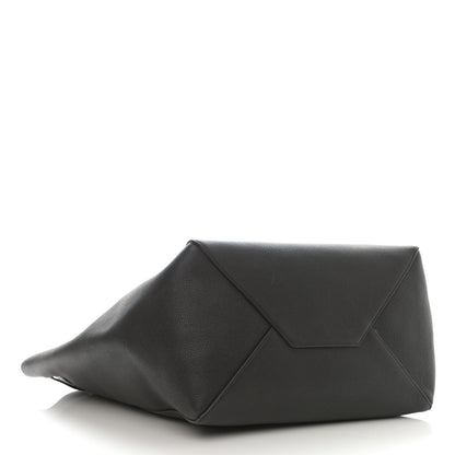 Celine Soft Grained Calfskin Small Belt Cabas Phantom Black 4 of 10