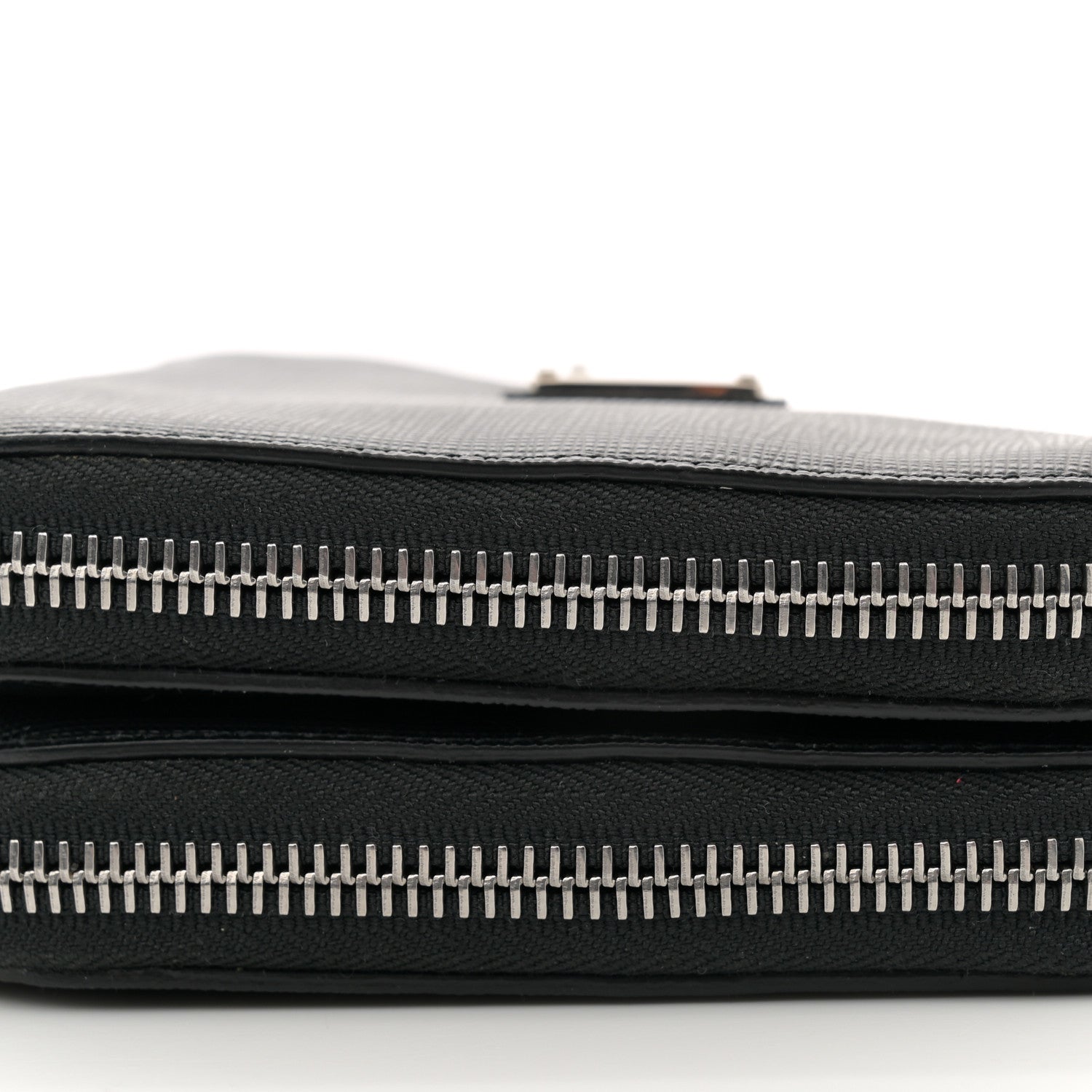 Prada Saffiano Mini Triangle Crossbody Pouch Black 11 of 11