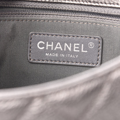 Chanel Metallic Calfskin Quilted Casual Pocket Messenger Flap Silver 6 of 11