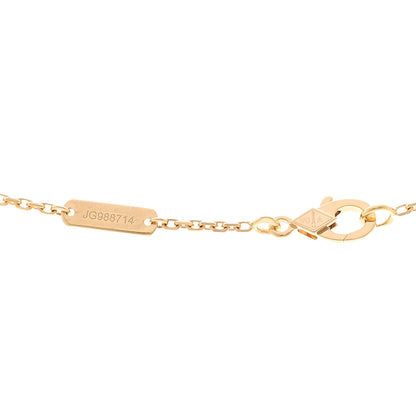 Van Cleef & Arpels 18K Yellow Gold Mother of Pearl Vintage Alhambra Pendant Necklace 4 of 6