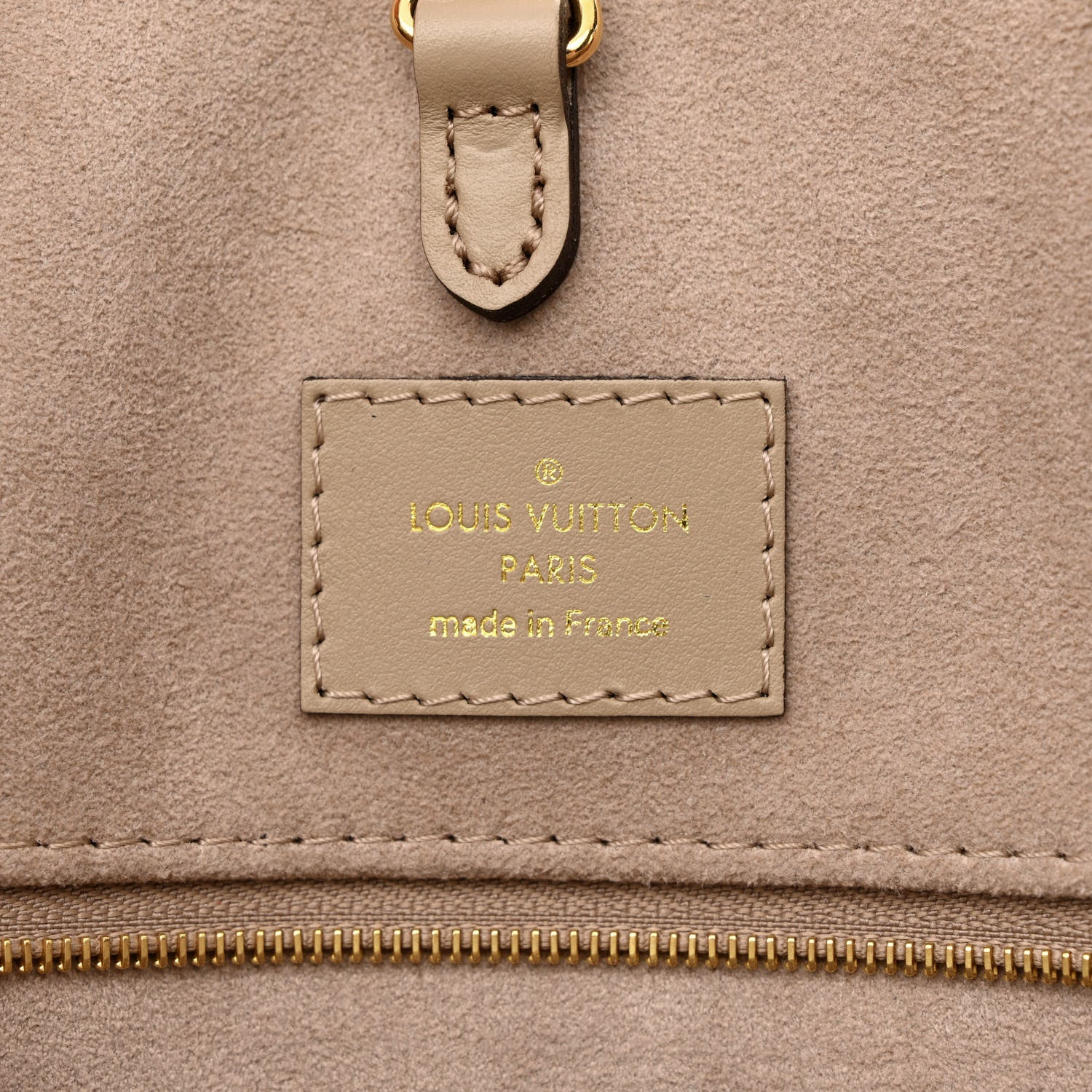 Louis Vuitton Empreinte Monogram Giant Onthego MM Tourterelle Creme 6 of 9