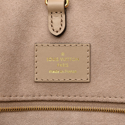 Louis Vuitton Empreinte Monogram Giant Onthego MM Tourterelle Creme 6 of 9