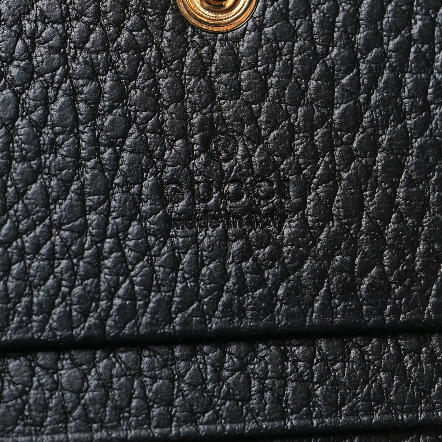 Dollar Calfskin GG Supreme Monogram GG Marmont Card Case Black Beige Ebony