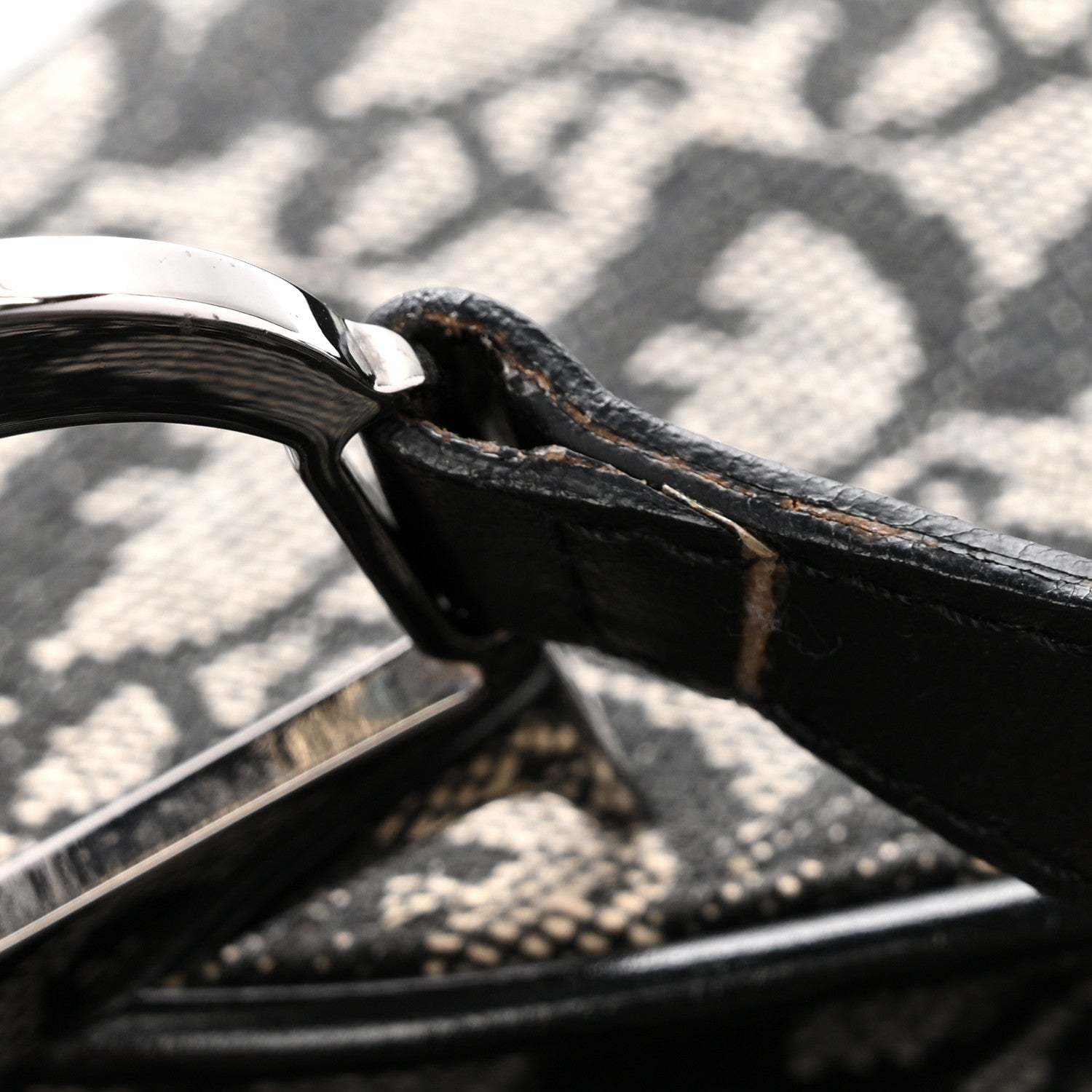 Christian Dior Monogram Saddle Bag Black 15 of 15