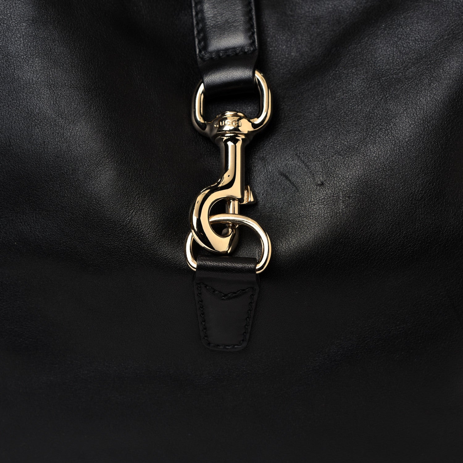 Gucci Calfskin Large Jackie O Bouvier Hobo Black 11 of 11