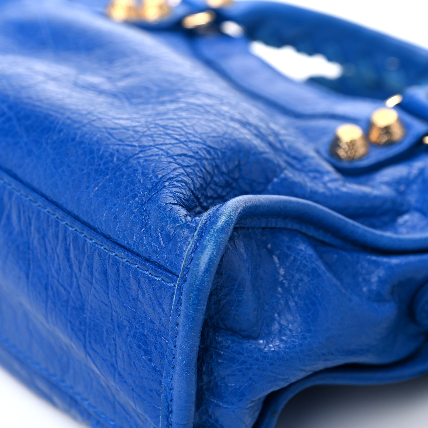 Balenciaga Agneau Giant 12 Gold Hardware Mini City Bleu Lazuli 5 of 14