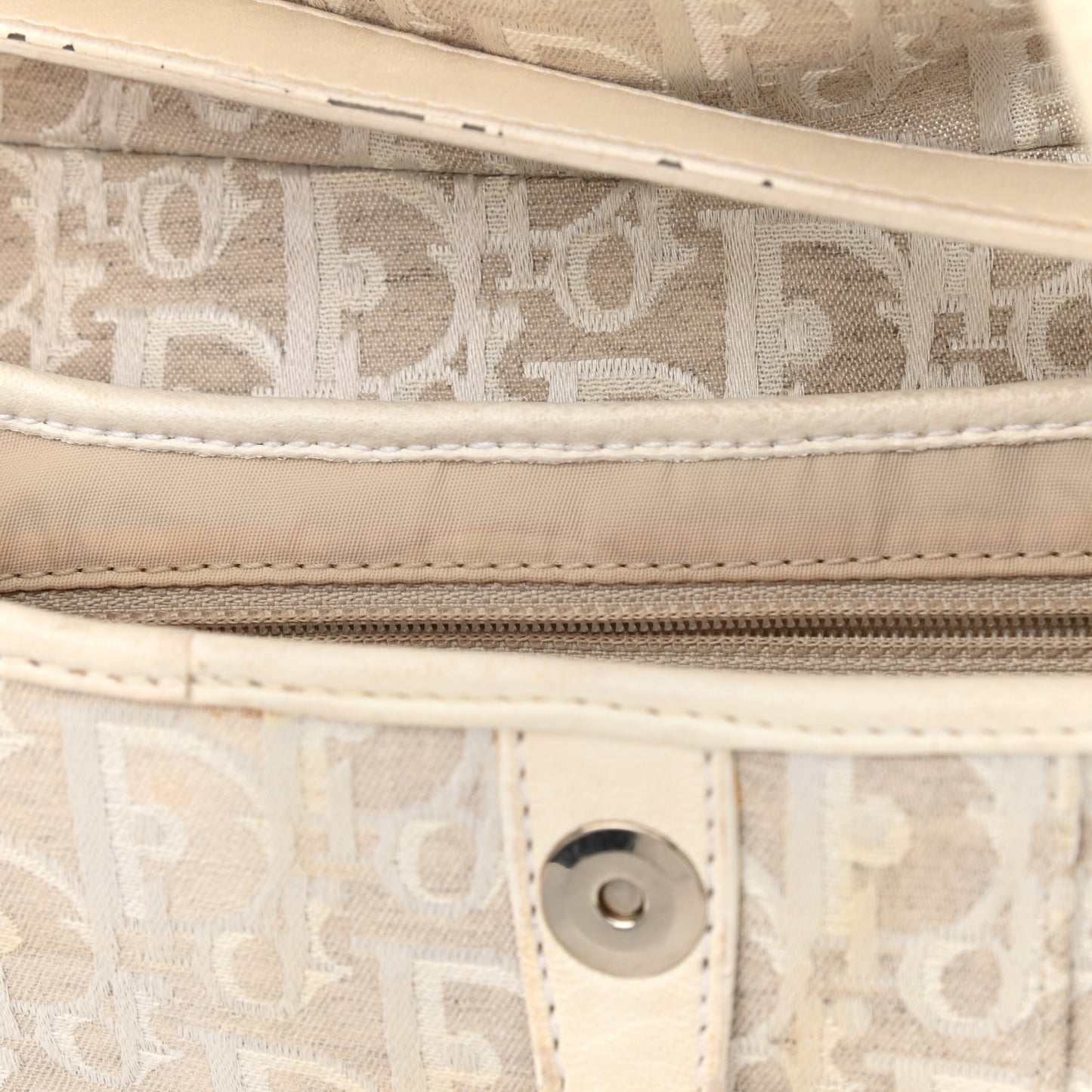 Monogram Saddle Bag White