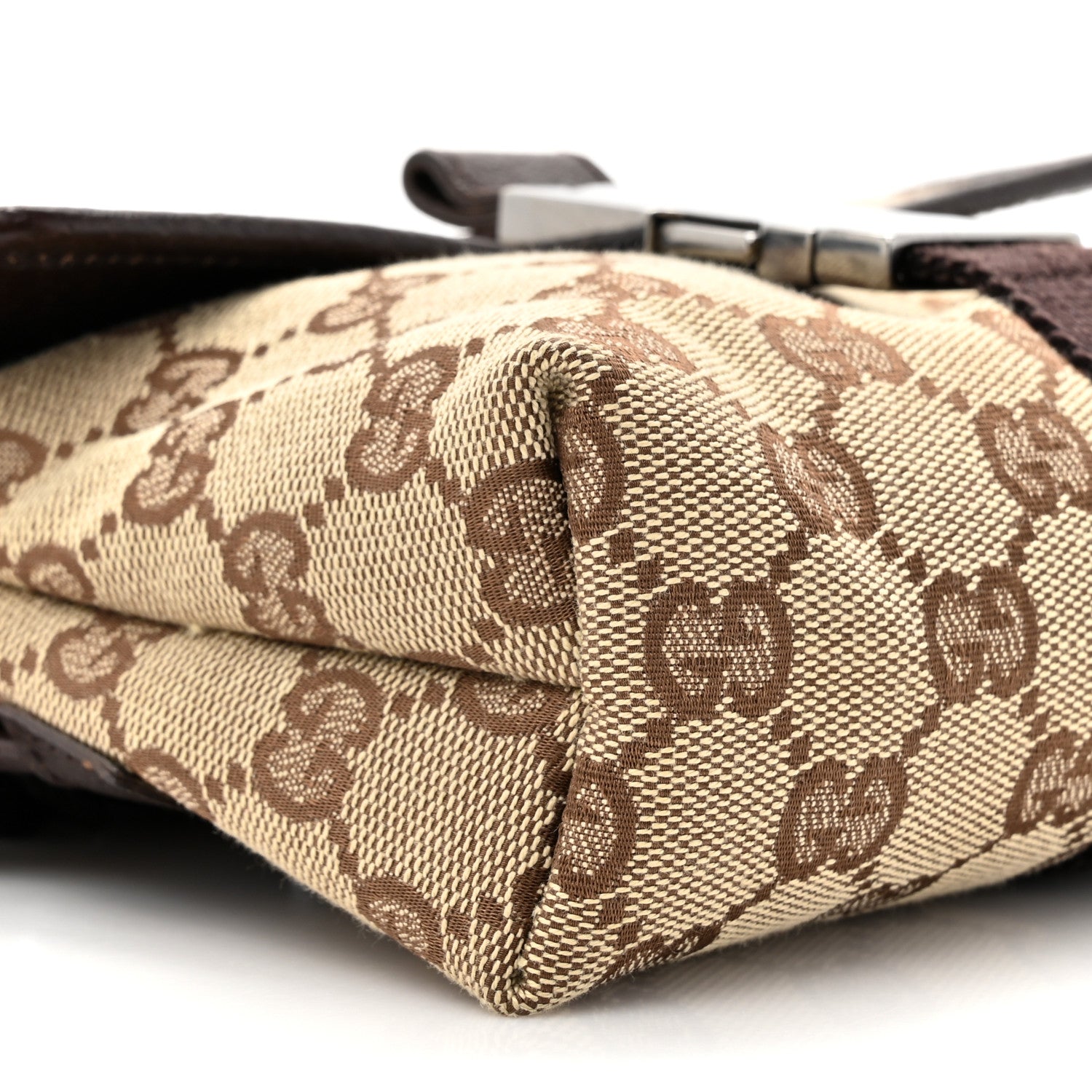 Gucci Monogram Waist Pouch Bag Dark Brown 10 of 10