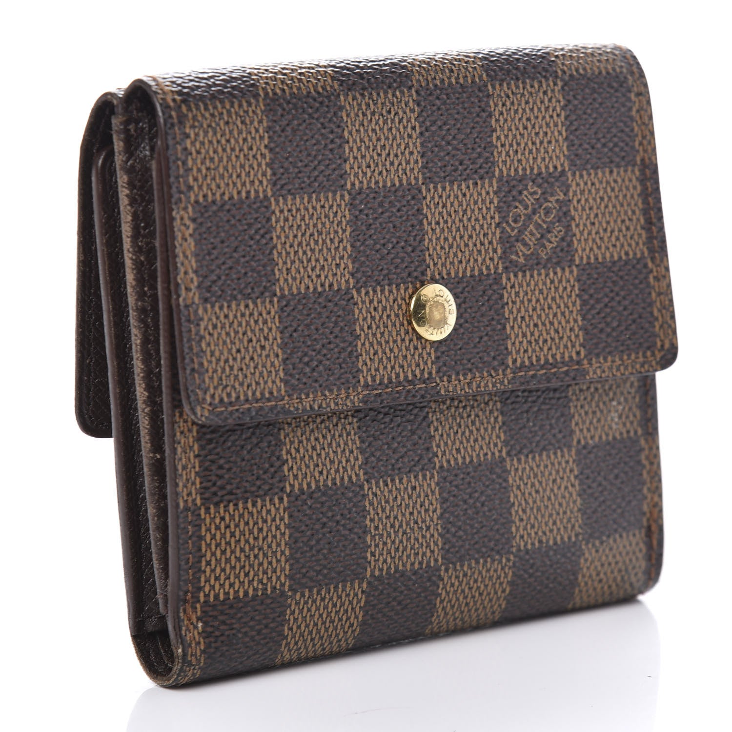 Louis Vuitton Damier Ebene Elise Wallet 2 of 8