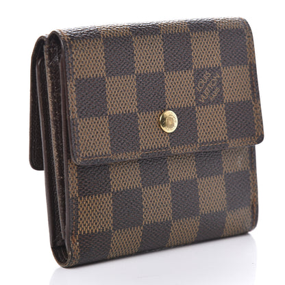 Louis Vuitton Damier Ebene Elise Wallet 2 of 8