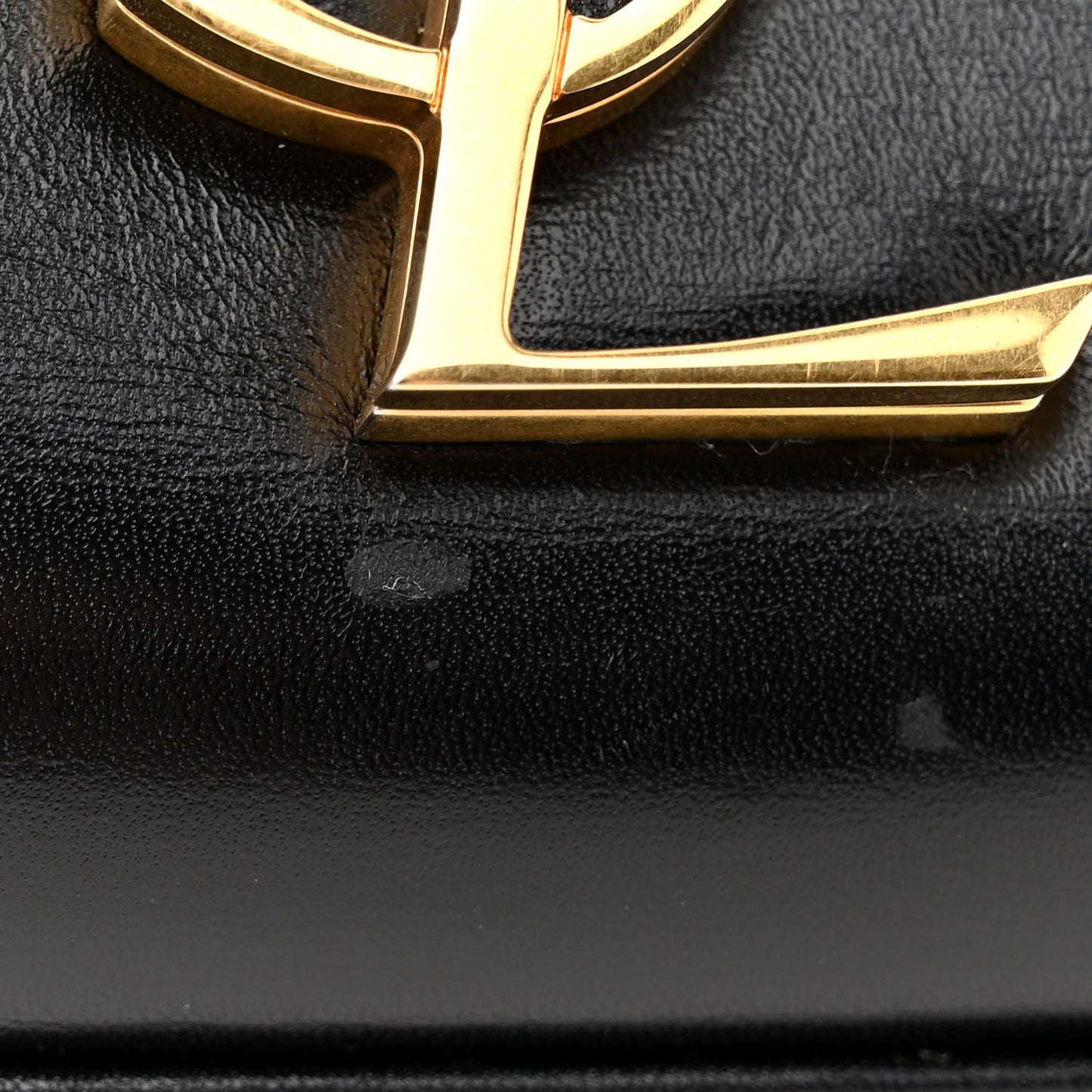 Smooth Calfskin Medium Classic Monogram Cassandra Top Handle Black Rouge Legion