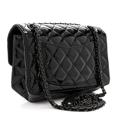 Chanel Patent Calfskin Quilted 2.55 Reissue Mini Flap So Black 3 of 12