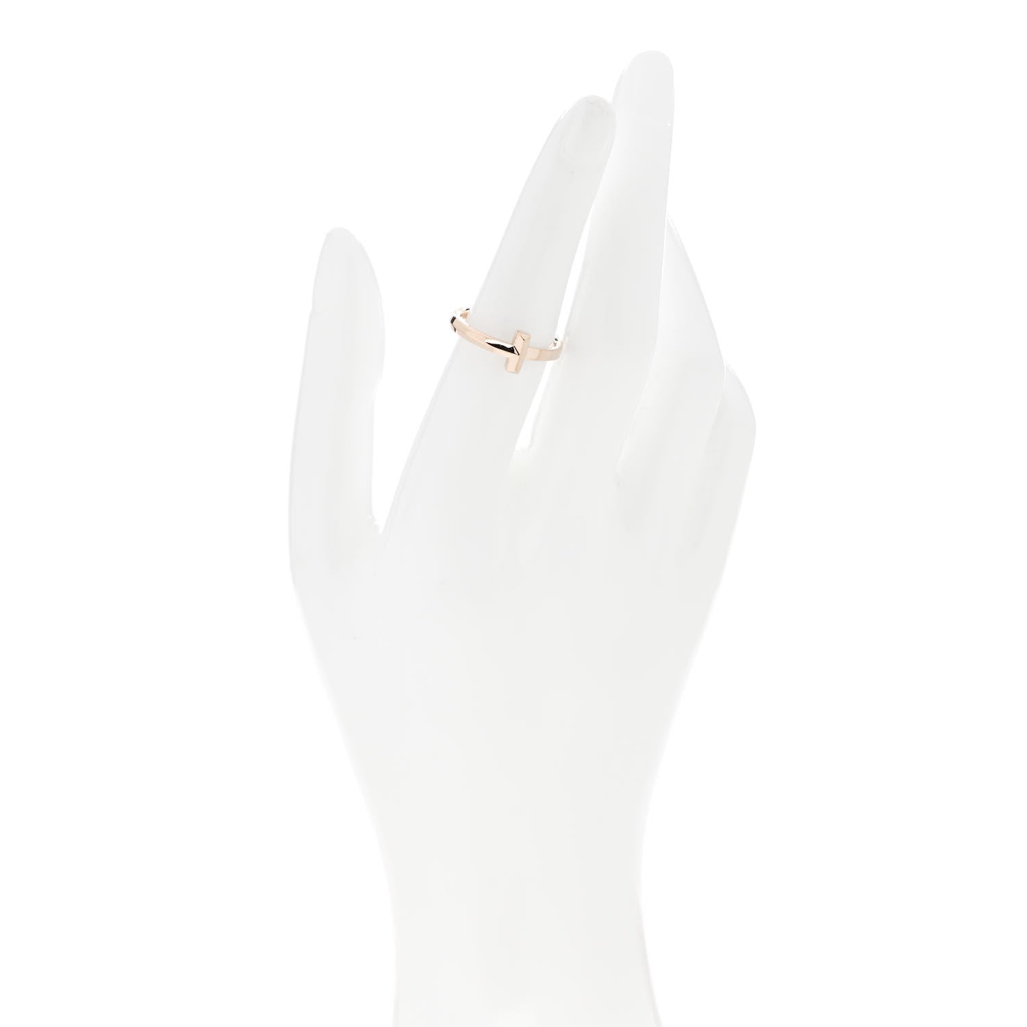 Tiffany 18K Rose Gold T T1 Ring 54 6.75 2 of 4