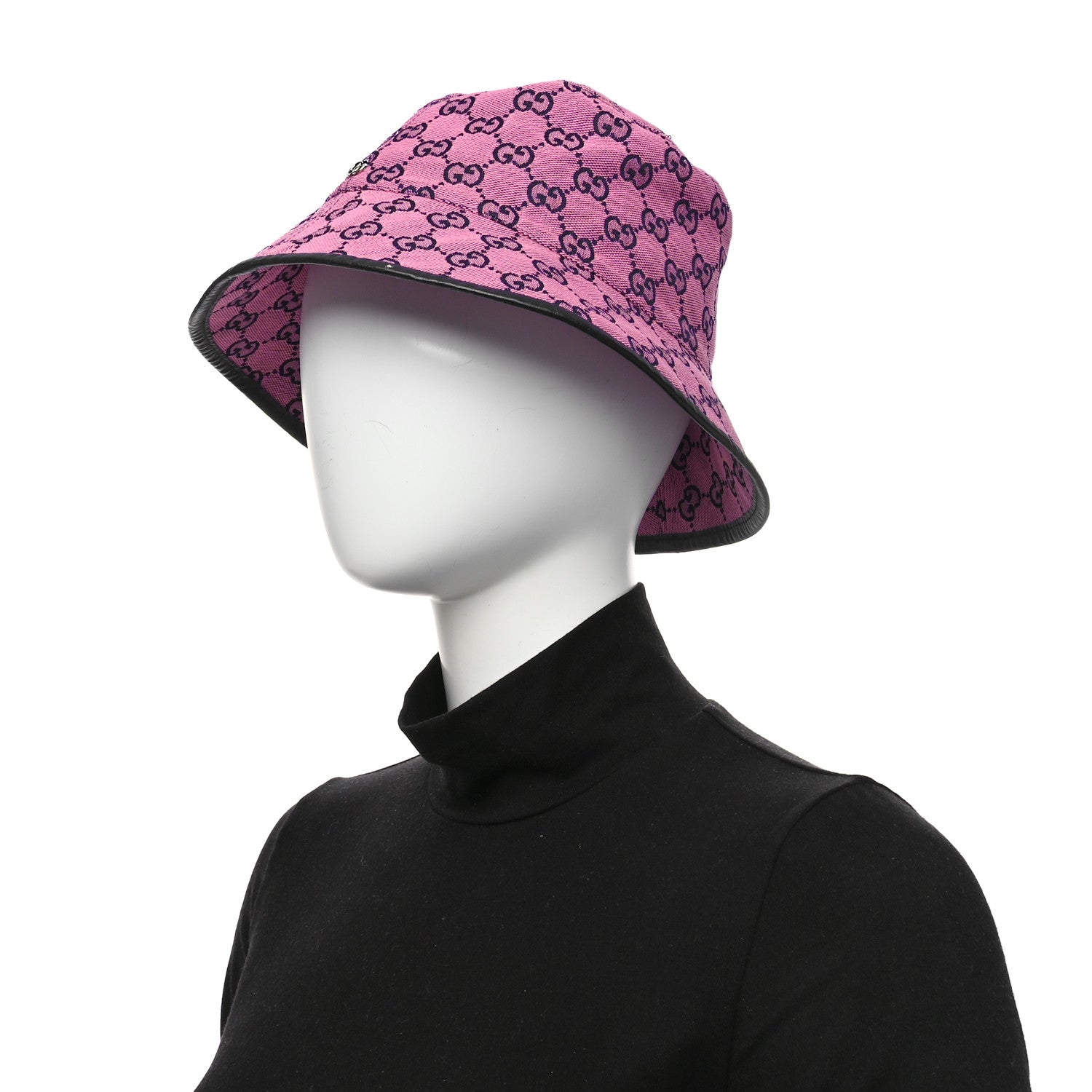 Gucci Monogram Multicolor New Sakai Calfskin Bob Malibu Bucket Hat L Parma Violet Blue 2 of 9