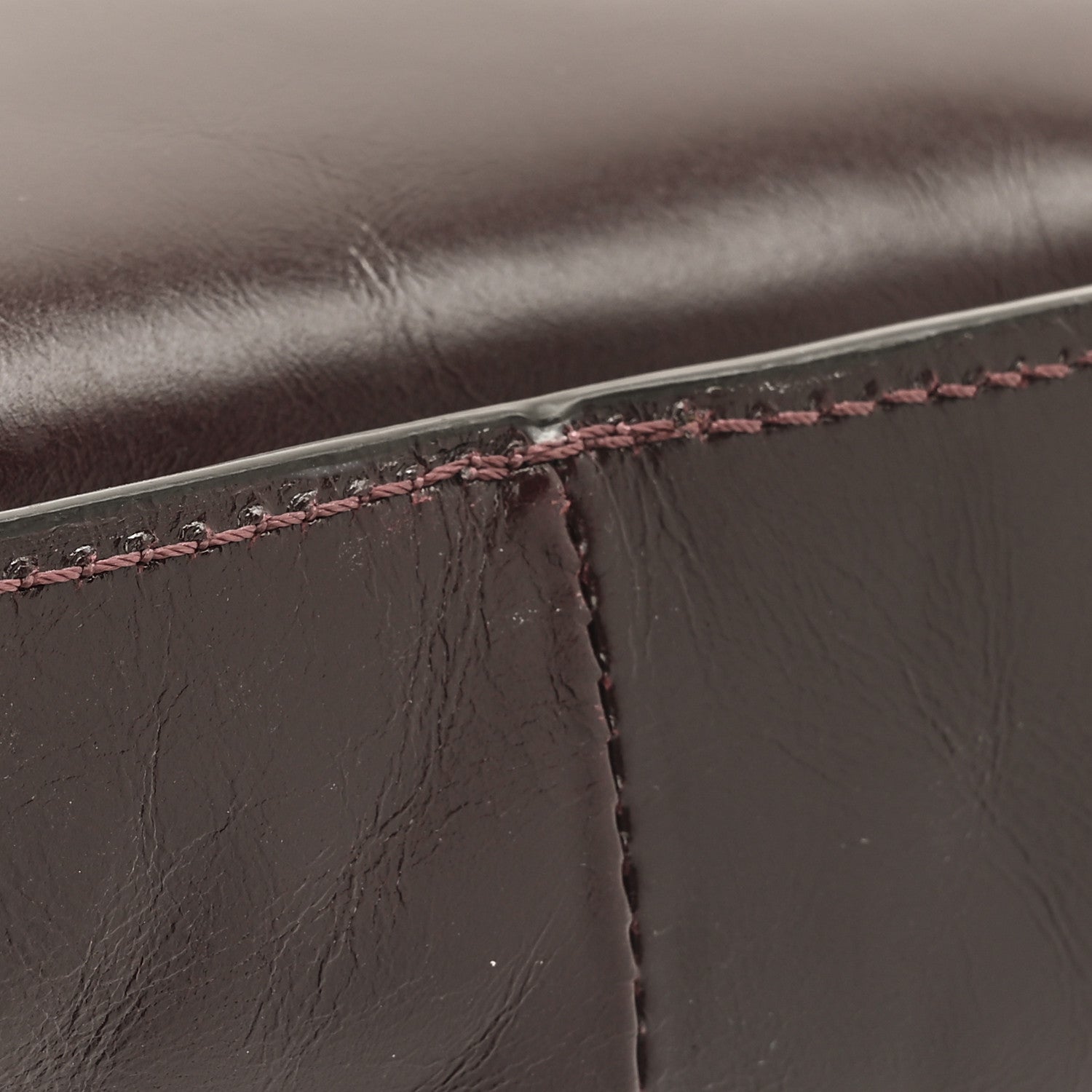 Chloe Shiny Calfskin Small Marcie Satchel  Auburn Red 12 of 12