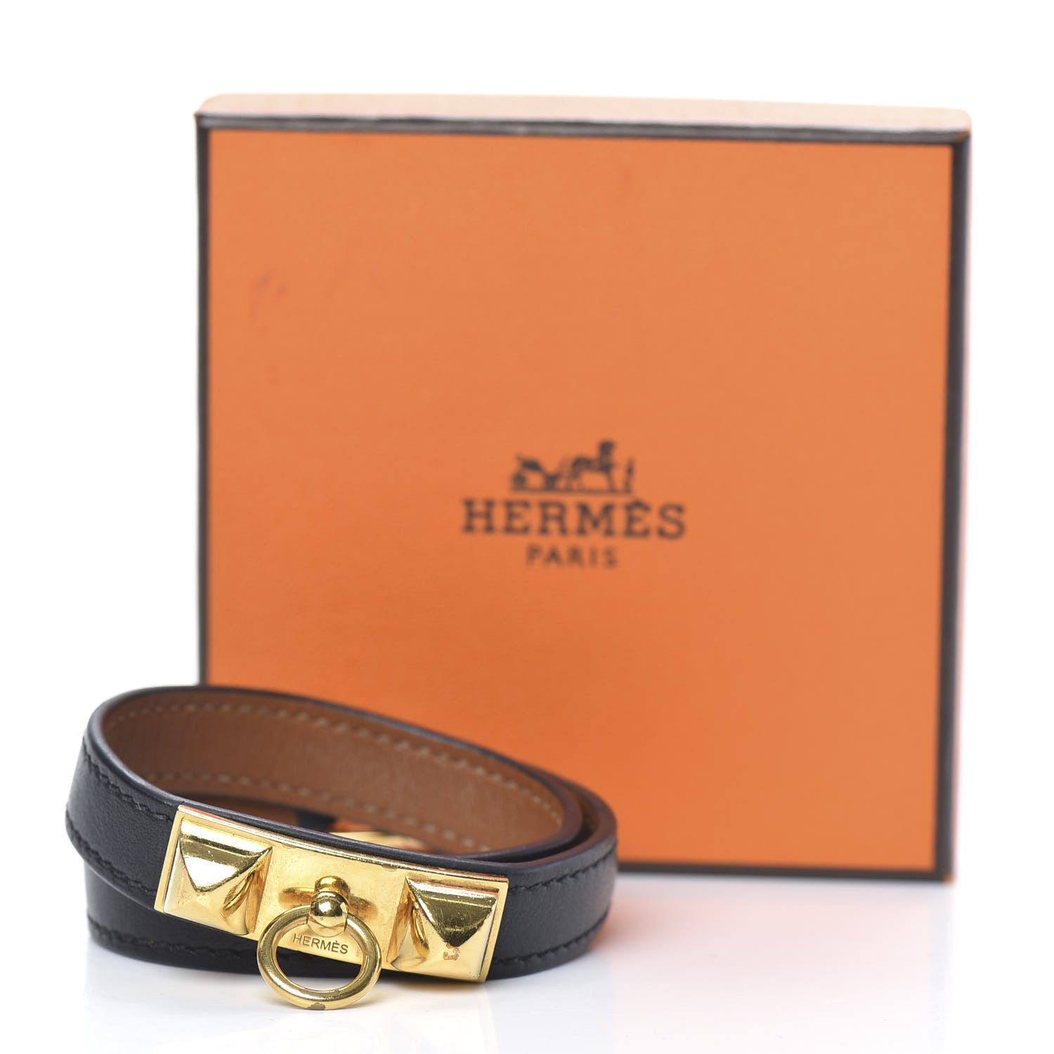 Hermes Chamonix Rivale Double Tour Bracelet XS Black 6 of 6