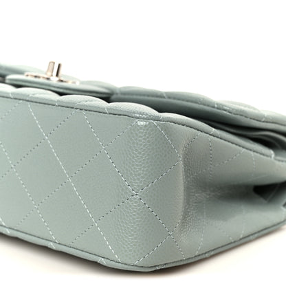 Chanel Caviar Quilted Small Double Flap Light Blue 11 of 12