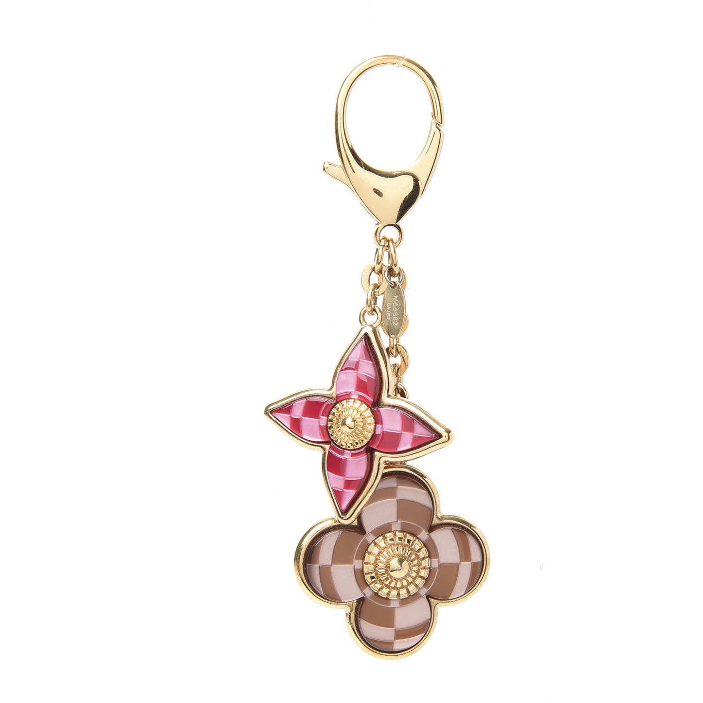 Metal Resin Mosaique Bag Charm Rouge Fauviste
