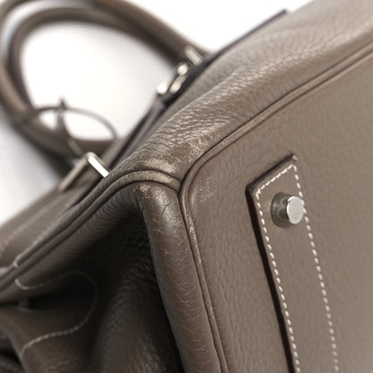 Hermes Taurillon Clemence JPG Birkin 42 Etoupe 11 of 20