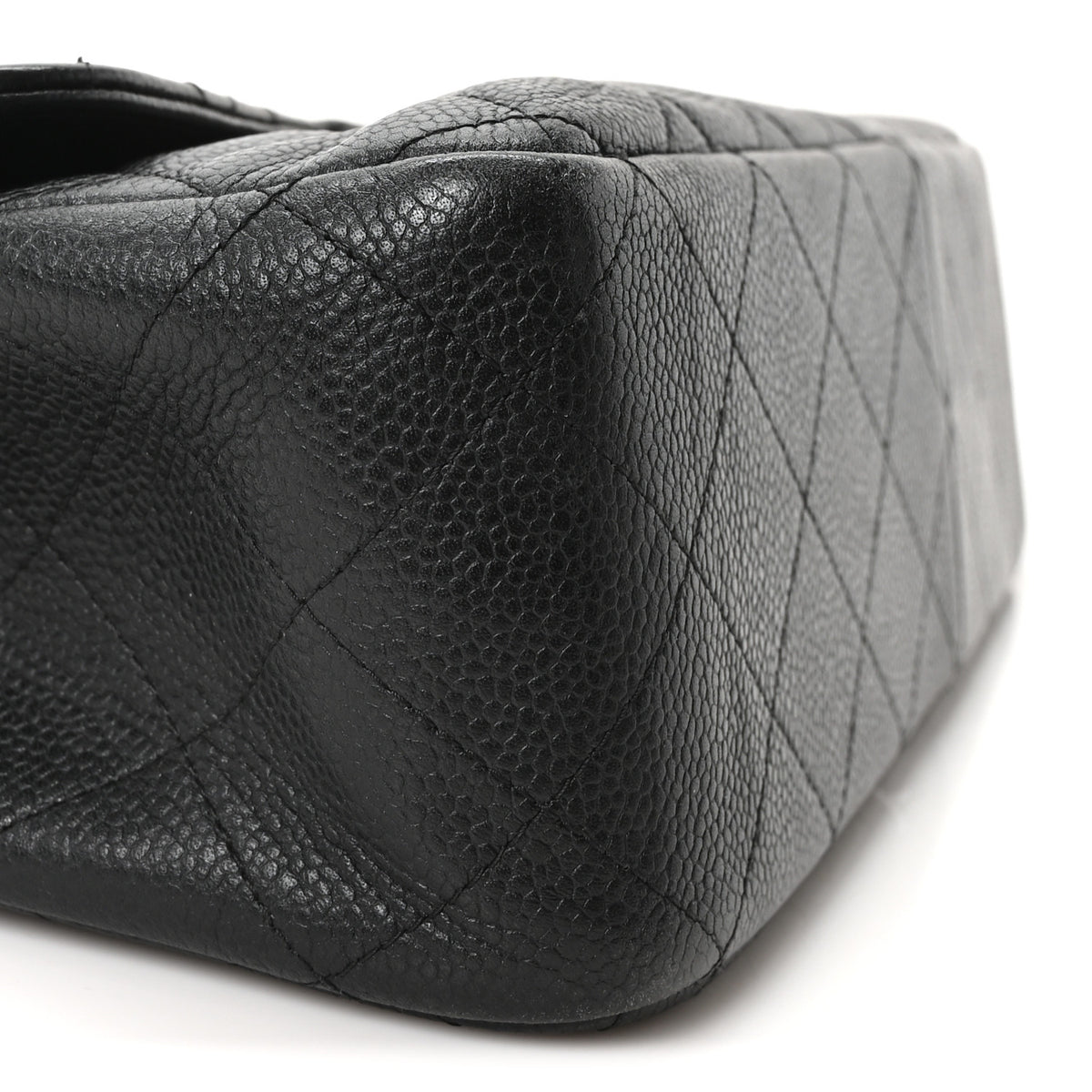 Chanel Caviar Quilted Jumbo Double Flap Black 9 of 10