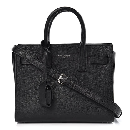 Saint Laurent Grained Calfskin Nano Sac De Jour Black 1 of 16