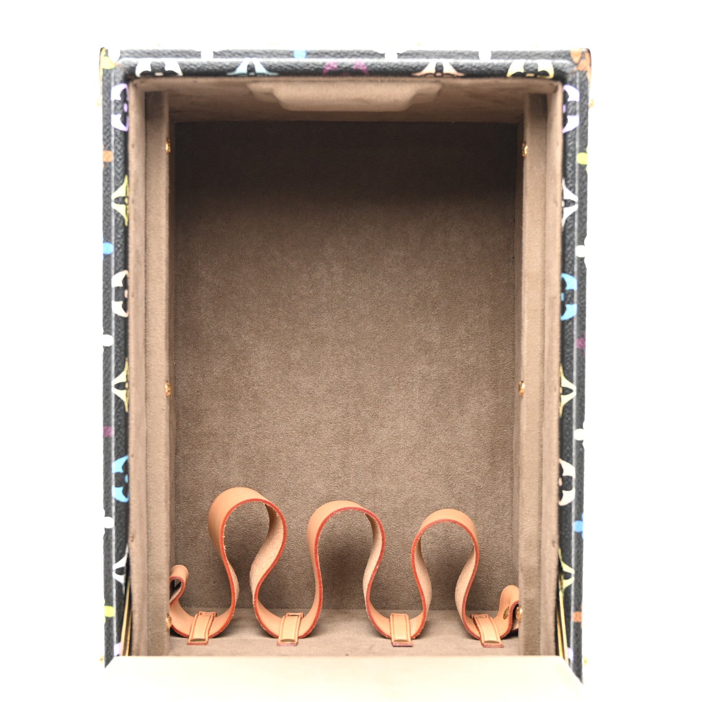 Monogram Multicolor Boite Flacons Beauty Train Trunk Case Black