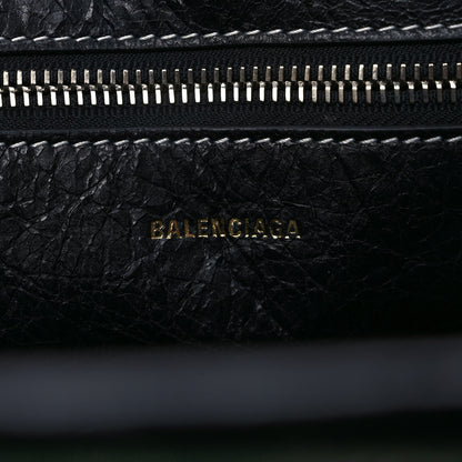 Balenciaga Agneau Arena Striped Small Barbes East West Shopper Candy Pink Black 6 of 9