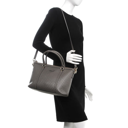 Gucci Soft Microguccissima Small Zippered Satchel Loess 2 of 8