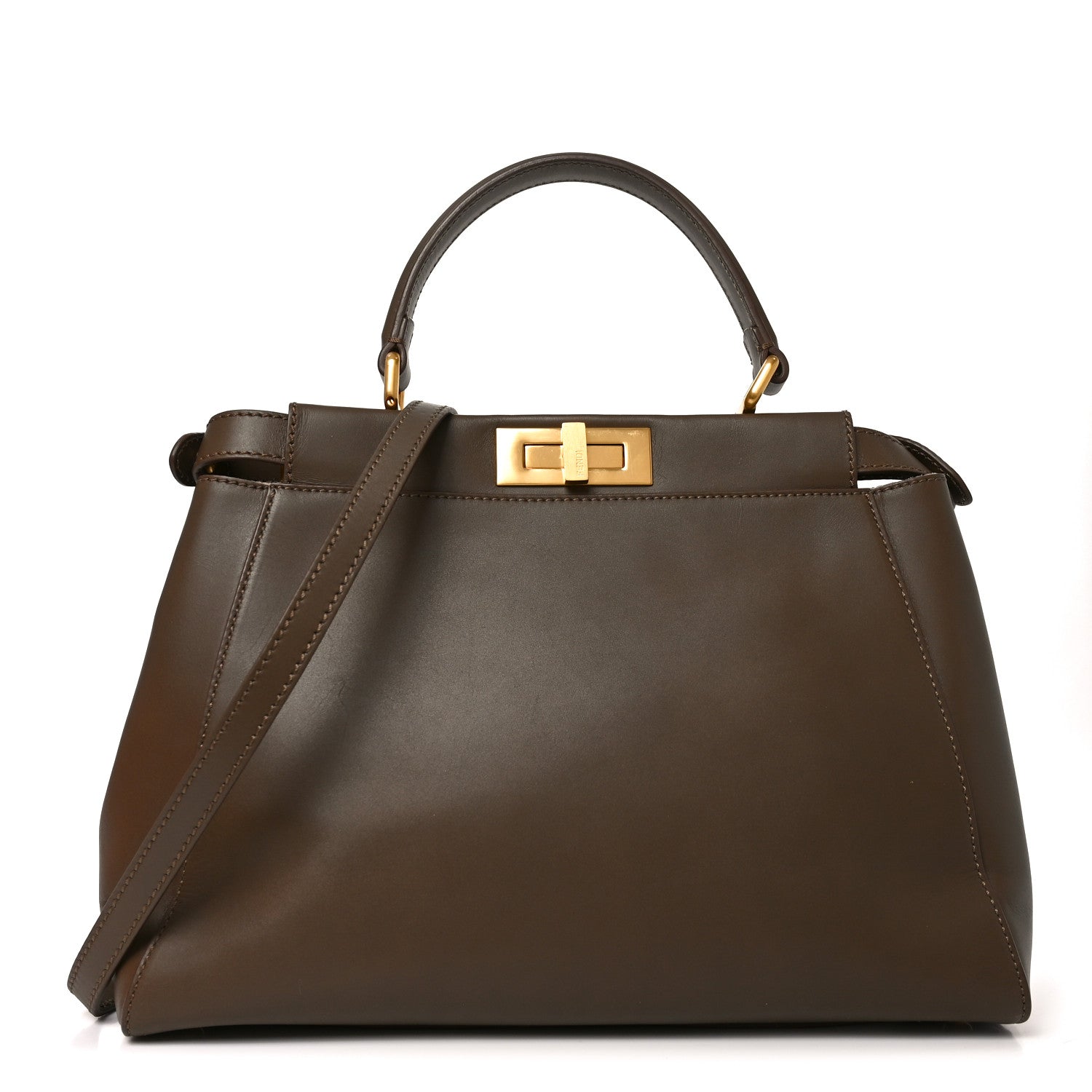 Fendi Vitello Morgan Snakeskin Medium Peekaboo Iconic Satchel Foresta 1 of 10