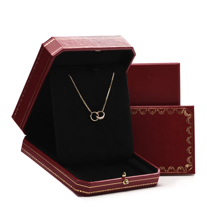 Cartier 18K Pink Gold Diamond Interlocking LOVE Necklace 6 of 6