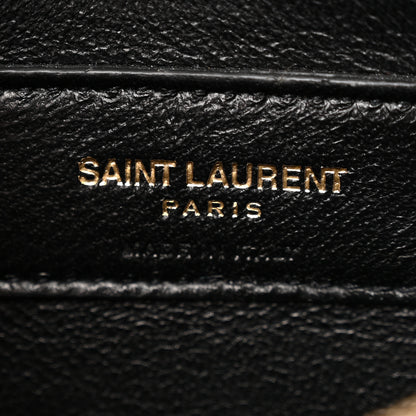 Saint Laurent Velvet Y Quilted Monogram Small Loulou Chain Satchel Medium Blue 6 of 14