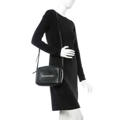 Balenciaga Calfskin Logo S Everyday Camera Bag Black 2 of 7