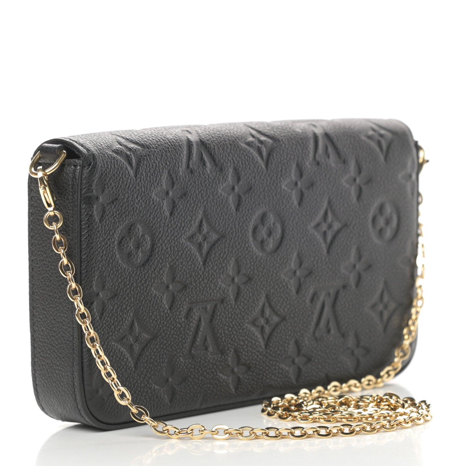 Louis Vuitton Empreinte Pochette Felicie Chain Wallet Black 4 of 14