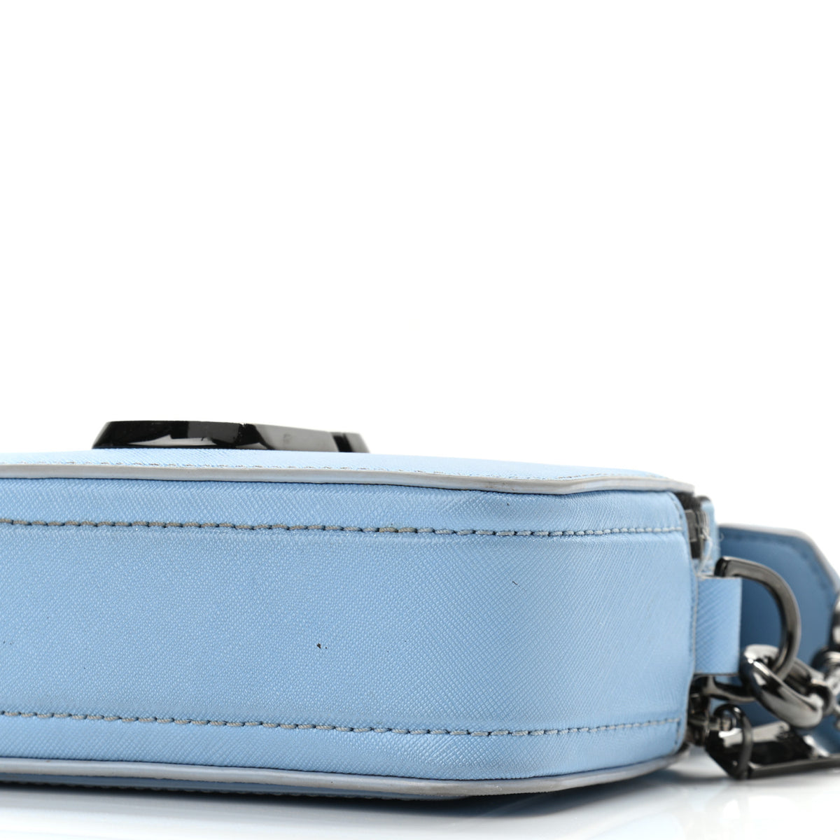 Saffiano Small Snapshot Camera Bag Light Blue