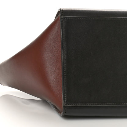 Celine Smooth Calfskin Suede Medium Tri-Color Trapeze Terracotta 7 of 11