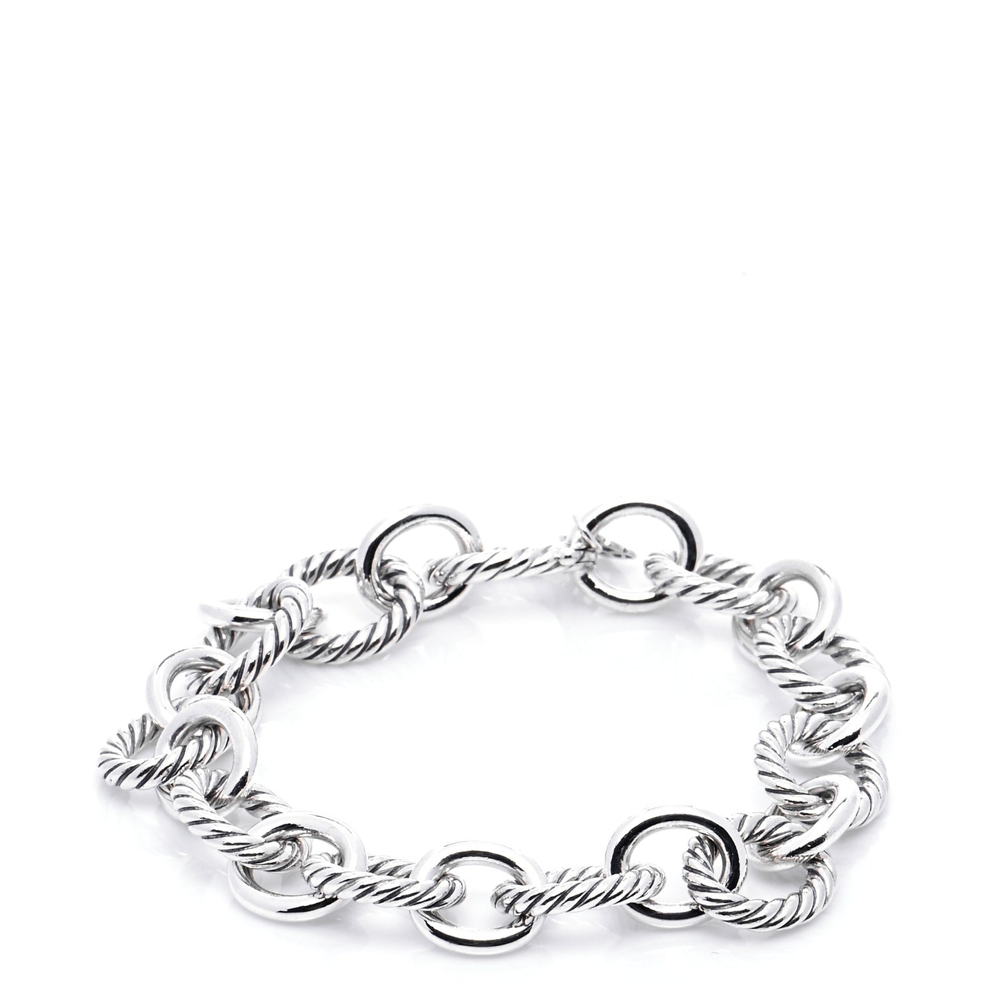 Sterling Silver 12mm Large Oval Link Bracelet