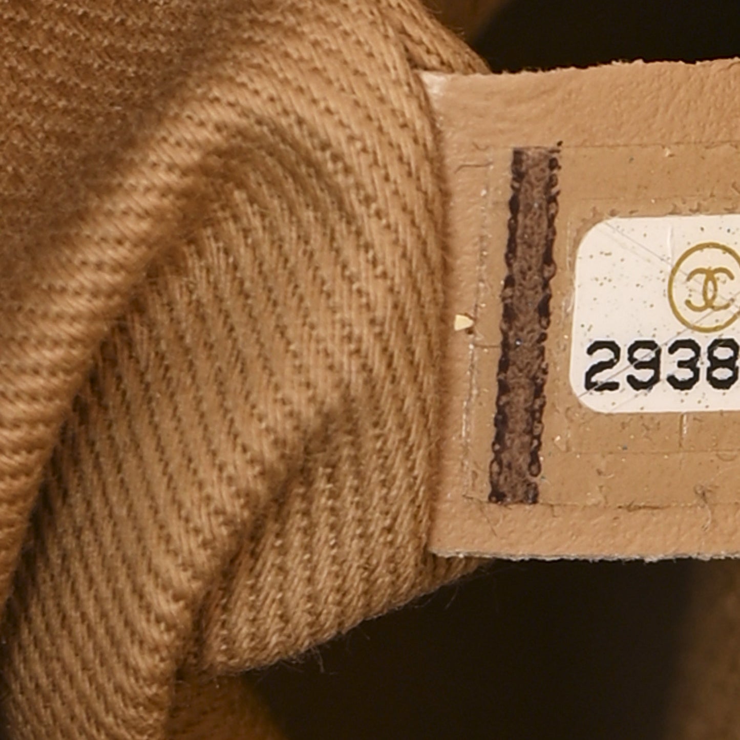 Caviar Chevron Quilted Medium Coco Handle Flap Beige
