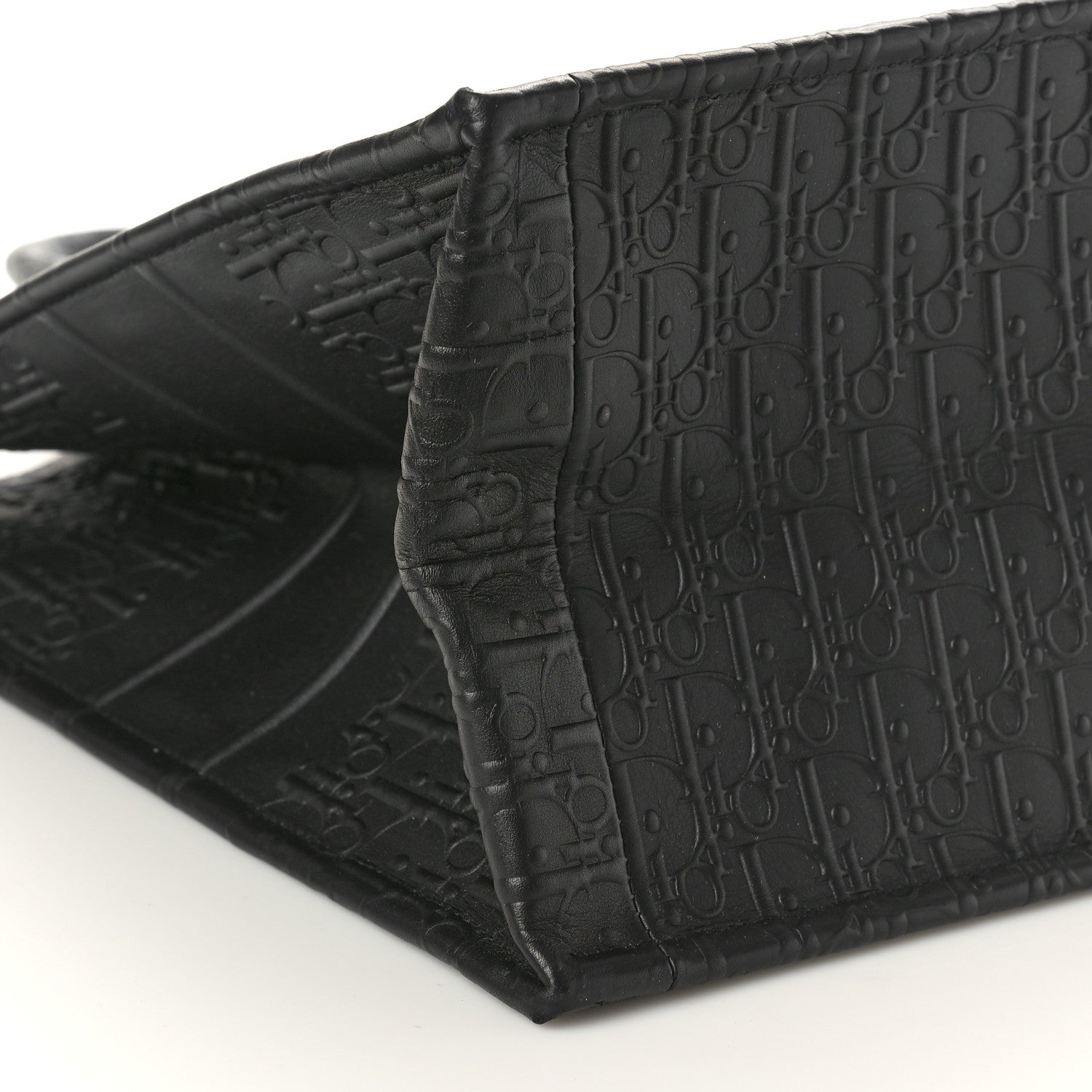 Christian Dior Oblique Calfskin Embossed Large Book Tote Black 9 of 10