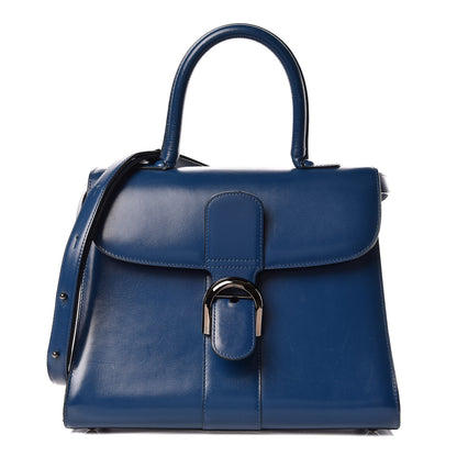 Delvaux Box Calfskin Brillant MM Satchel Blue De Prusse 1 of 12