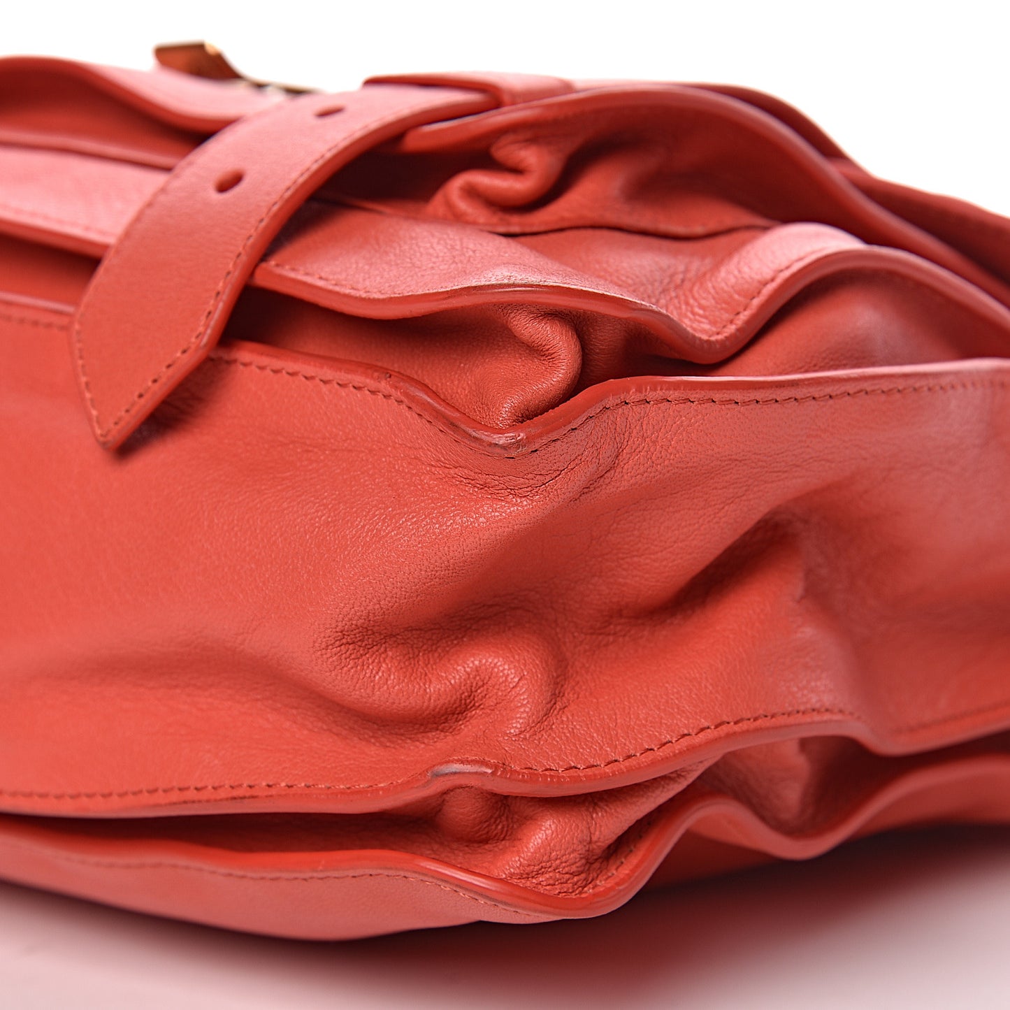 Lambskin Medium PS1 Satchel Deep Coral