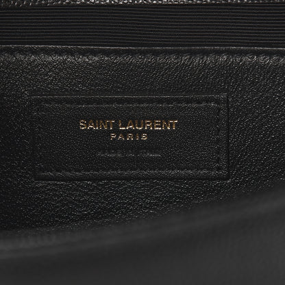 Saint Laurent Grain De Poudre Medium Classic Monogram Kate Satchel Black 7 of 12