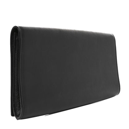 Saint Laurent Goatskin Monogram Large Belle De Jour Clutch Black 3 of 9