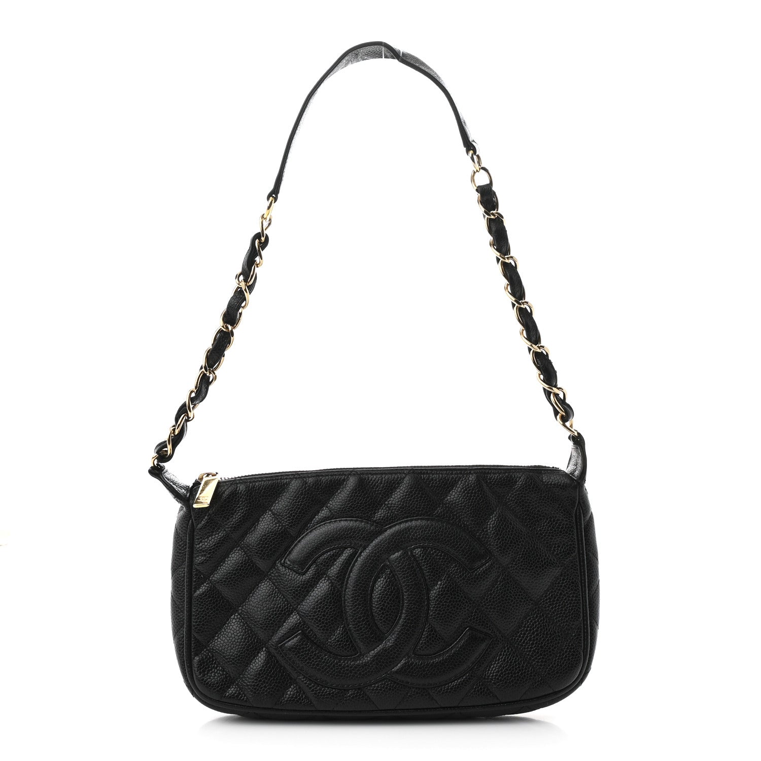 Chanel Caviar Quilted Timeless CC Shoulder Bag Black 1 of 11