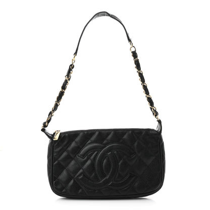 Chanel Caviar Quilted Timeless CC Shoulder Bag Black 1 of 11